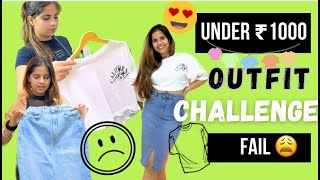 FAIL 1000 rupees OUTFIT Challenge  MUMBAI Cheap Market [upl. by Reimer986]