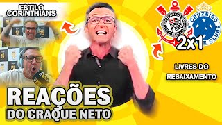 RUMO AS COPAS OLHA COMO O CRAQUE NETO REAGIU A CORINTHIANS 2X1 CRUZEIRO PELO BRASILEIRÃO [upl. by Patten]