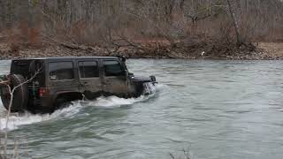 Jeep Wrangler Deep Water Crossing mooreexpo [upl. by Ahsienod414]