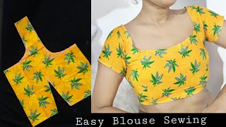 Very Easy 1 Tucks Blouse Cutting and Stitching  इतना आसान तरीका आपने कभी नहीं देखा होगा [upl. by Etterrag104]