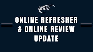 Details about GERTCS Refresher Program and Updates about Our Online Review [upl. by Warde674]