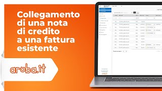 Collegamento di una nota di credito a una fattura esistente [upl. by Nwahsor323]