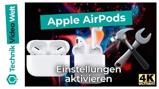 AirPods Einstellungen aktivieren  AirPods Pro [upl. by Drusie772]