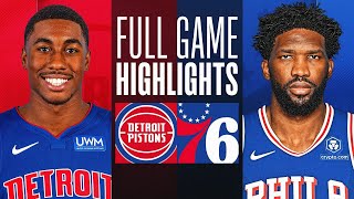 PISTONS at 76ERS  FULL GAME HIGHLIGHTS  April 9 2024 [upl. by Tews588]