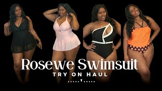 Rosewe Swimsuit Plus Size Try On Haul Video Plussize Swimsuit Curvy [upl. by Bruns]