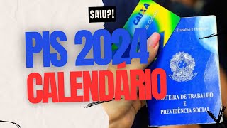 CALENDÃRIO OFICIAL PISPASEP 2024 QUANDO COMEÃ‡A OS PAGAMENTOS DO PIS 2024 [upl. by Nylirak]