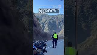 California rockslide caught on camera  shorts newvideo trending subscribe youtube [upl. by Yrakcaz339]