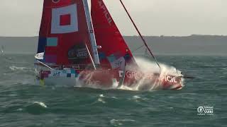 🚦 The start of the IMOCA fleet  Transat Jacques Vabre Normandie Le Havre [upl. by Vivle]