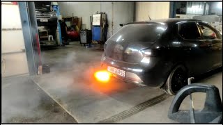 Seat Ibiza 20TDI CR FR Popcorn Rev Limiter With Fire 4600rpm  GTD2060VZ Garrett Turbo [upl. by Russian]