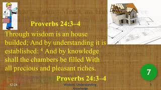 1224 Wisdom Understanding Knowledge Proverbs 2434 [upl. by Rutra]