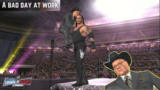 JRs Bad Day at Work  Finishers on Jim Ross  WWE Smackdown VS Raw 2006 [upl. by Wrand]