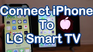 How To Wirelessly Connect iPhone To LG TV 2024 EASY [upl. by Bernt]