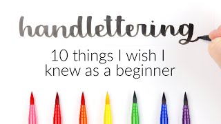 Beginner Hand Lettering Tutorial  10 Things I Wish I Knew As A Beginner  Learn How To Hand Letter [upl. by Senior]