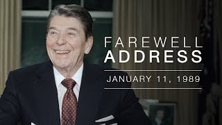 President Reagans Farewell Address to the Nation — 11189 [upl. by Philps]