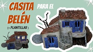 CASITA PARA BELÉN DE CARTÓN PLUMA [upl. by Ocsisnarf]