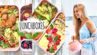 4 gesunde Lunchboxes für die Schule Arbeit Uni I Mealprep healthy [upl. by Aremaj471]