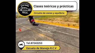 CLASES DE MANEJO DE MOTOCICLETA  ESCUELA DE MANEJO RCV SAN RAMON TEL 87243253 [upl. by Royall]