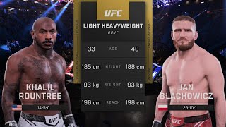 Jan Blachowicz vs Khalil Rountree [upl. by Phelgon]