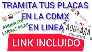 PLACAS DE CDMX EN LINEA COMO TRAMITARLAS 2023 [upl. by Savinirs475]