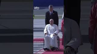 Larrivée du Pape en Mongolie [upl. by Anol]