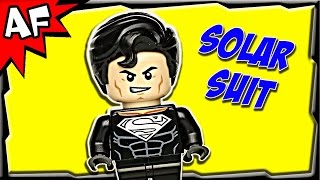 Custom SUPERMAN SOLAR SUIT Minifigure Lego DC Super Heroes Review [upl. by Nigrom208]