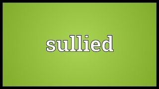 Sullied Meaning [upl. by Ibib9]