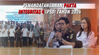 PENANDATANGANAN PAKTA INTEGRITAS EMPAT PAKET PEMBANGUNAN STRATEGIS DAERAH TAHUN 2024 [upl. by Hairahcaz]