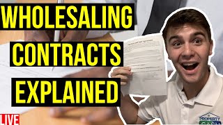 Wholesaling Real Estate Contracts Explained FREE CONTRACTS [upl. by Batholomew]