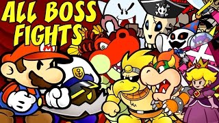 Paper Mario The Thousand Year Door  All Bosses [upl. by Eelirem]