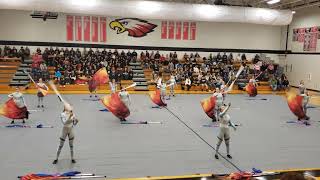 Warrenton High School Marching Warriors Color Guard 2023  Southern Boone [upl. by Zubkoff586]