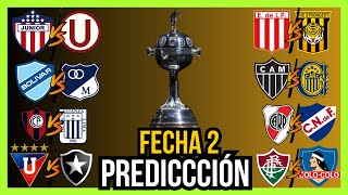 COPA LIBERTADORES 2024 🏆FECHA 2 PREDICCIÓN Y ANÁLISIS [upl. by Anivlac]