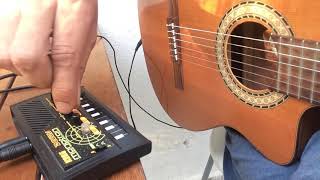 Korg Monotron Delay  Audio in Classic Guitar [upl. by Mcnelly]