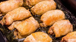 Cuisses de poulet farcies aux champignons – un plat facile à faire et très juteux   SavoureuxTV [upl. by Thorr499]