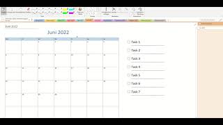 OneNote Kalender 2022 Vorlage [upl. by Farris367]