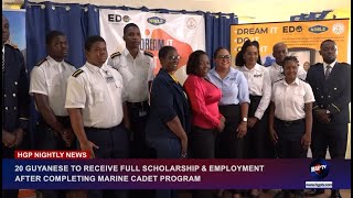 20 GUYANESE TO RECEIVE FULL SCHOLARSHIP amp EMPLOYMENT AFTER COMPLETING MARINE CADET PROGRAM [upl. by Piotr252]