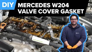 MercedesBenz C250 Valve Cover Gasket Replacement DIY 20122015 Mercedes W204 C250 R172 SLK250 [upl. by Knight]