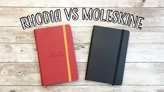 Rhodia vs Moleskine Pocket Notebook  Rhodiarama  Moleskine Art Sketchbook [upl. by Lexi]