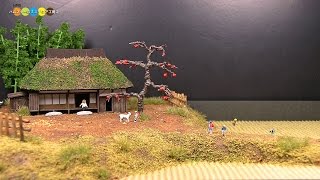 Diorama  Autumn Countryside ミニチュア秋の田園風景作り [upl. by Marigolde]