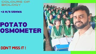 POTATO OSMOMETER  2 HS UDHWA  BIOLOGY PRACTICAL  JAC BOARD  SCIENCE [upl. by Kafka758]