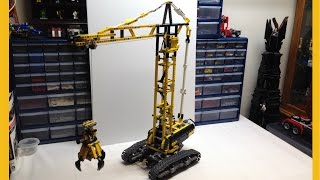 LEGO Technic 42042 Mobile Tower Crane Review Bmodel [upl. by Ara56]