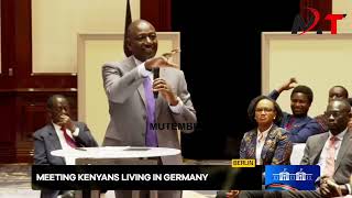 Kenyans in Germany Question Ruto on his agreement with Germany [upl. by Arhsub]