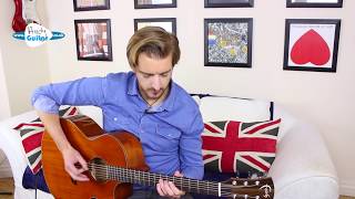 Spirit In The Sky from Guardians of the Galaxy Guitar tutorial [upl. by Renat]