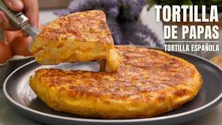 Tortilla de papas la receta de tortilla Española que mas gusta en casa para desayunar fácil y rica [upl. by Refeinnej]