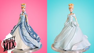 Disney Princess Cinderella Doll Cake  Birthday Party Amazing Cakes Koalipops [upl. by Nniuqal]