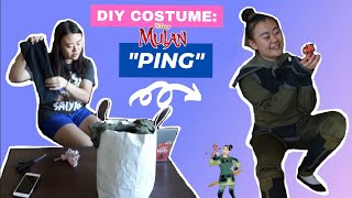 Budget DIY Costume quotPingquot from Mulan Halloween Vlog 2019 [upl. by Erdnael]