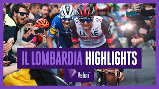 Il Lombardia 2021 Race Highlights [upl. by Ocire]