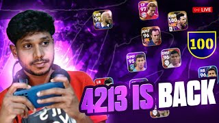 TRYING 4213 FORMATION 🔥 2K RATINGS EFOOTBALL LIVE RANKPUSH 🛑efootball [upl. by Dee]