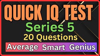 IQ Test Challenge 20 Brain Teasers with Answers  Test Your Intelligence [upl. by Topper]