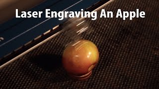 Useless Lasering Of An Apple [upl. by Emelen]