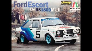 Italeri Ford Escort RS 1800 Mk II  FINAL [upl. by Nara]